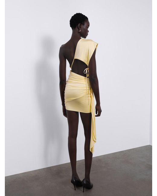 Sélone White Aurelie One-Shoulder Dress