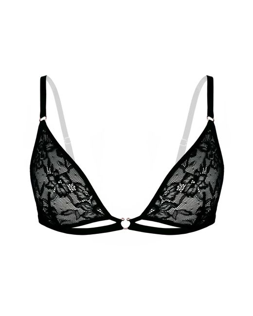 MONIQUE MORIN LINGERIE Black Hologram Bralette