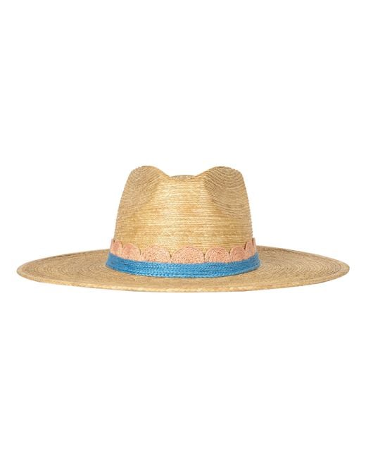 SUNSHINE TIENDA Natural Isabel Crochet Palm Hat