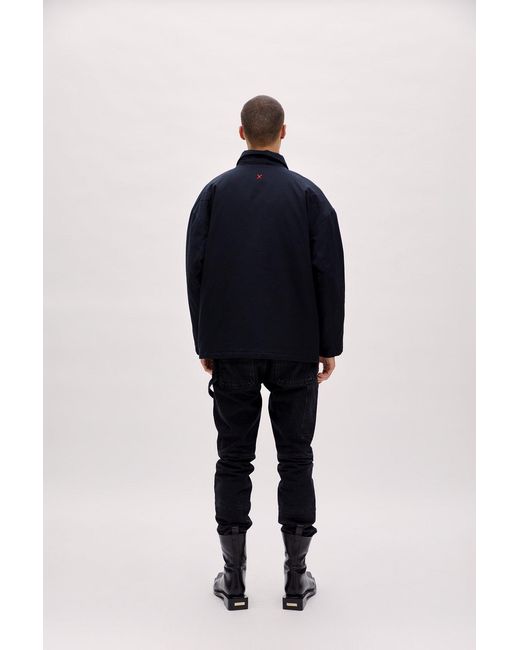 Pcfg Blue Oversized Puffer Jacket for men