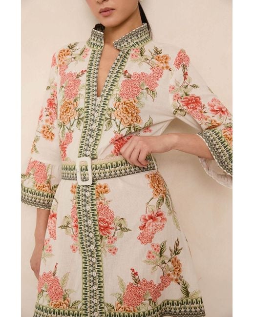 Raishma Metallic Neutrals Kaya Dress