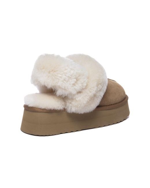 EverAu Australia Metallic Fantail Leather Slippers With Two Removable Straps