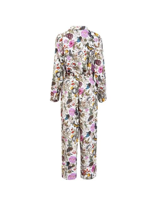 Fable England White Floral Engravings Pyjamas