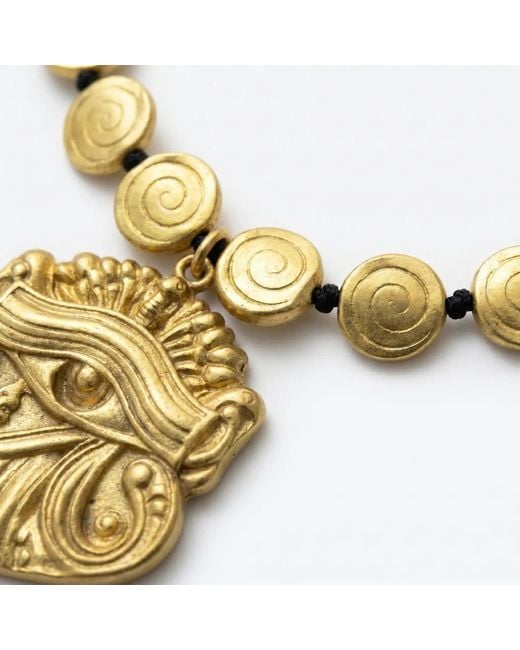 By Virgo Metallic Elysian Eye Necklace