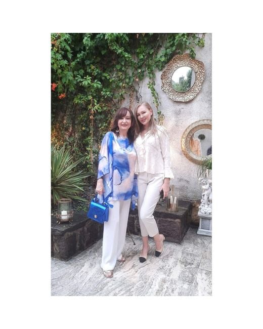 Laura Olaru White Neutrals Ava Cream Leather Bag