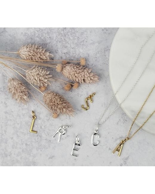 Lutiro Metallic Letter Pendant