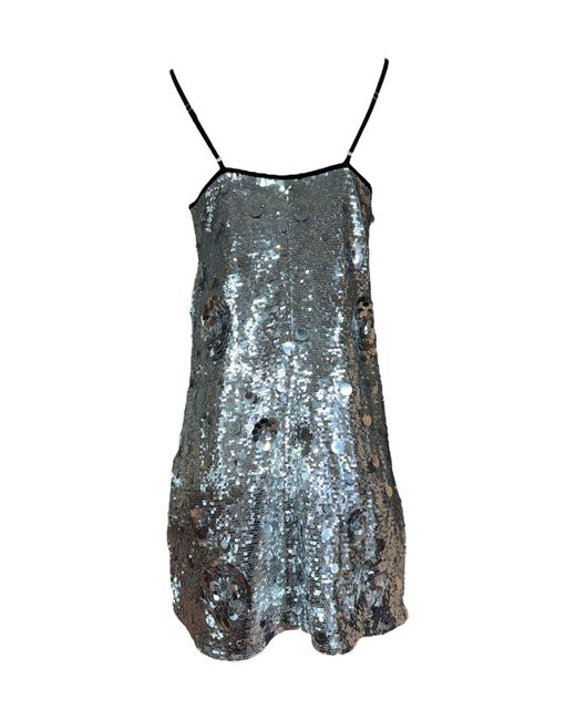 Any Old Iron Multicolor Petal To The Metal Sequin Short Dress
