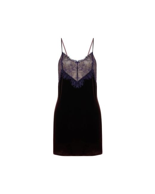 Maison sél Black Lace Detailed Mini Dress