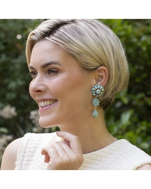Otazu Green Oceana Earclips