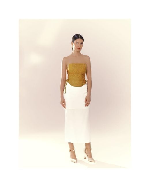 Elsava Metallic Lina Sequin Corset