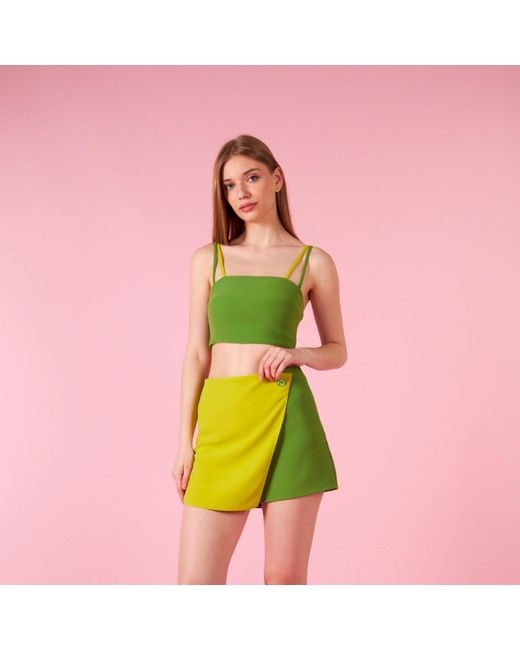Ariana Bestepe Green Lime Crop Top