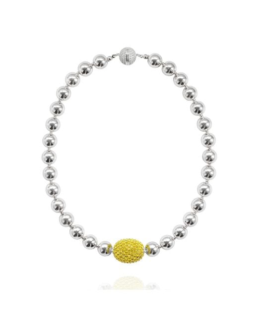 Saule Label Metallic Cassia Necklace