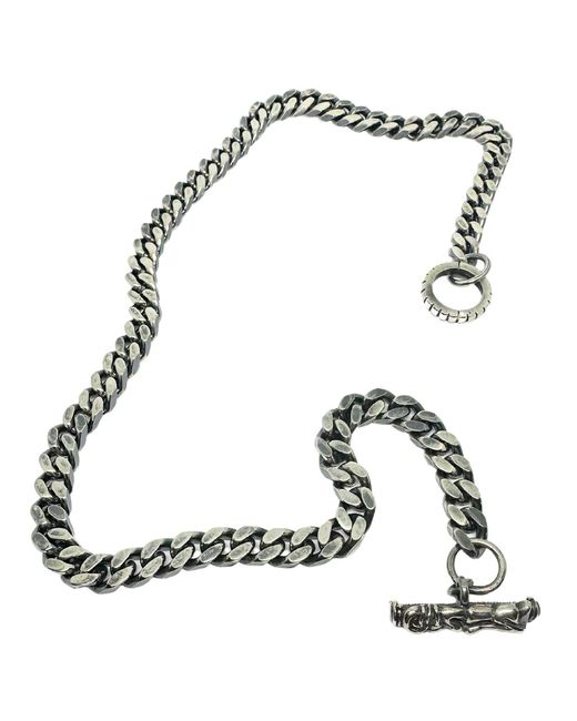 Tg-Jewellery by Tamara Gervasio Black Celtic Dog Three Curb Chain Necklace – Solid Sterling for men
