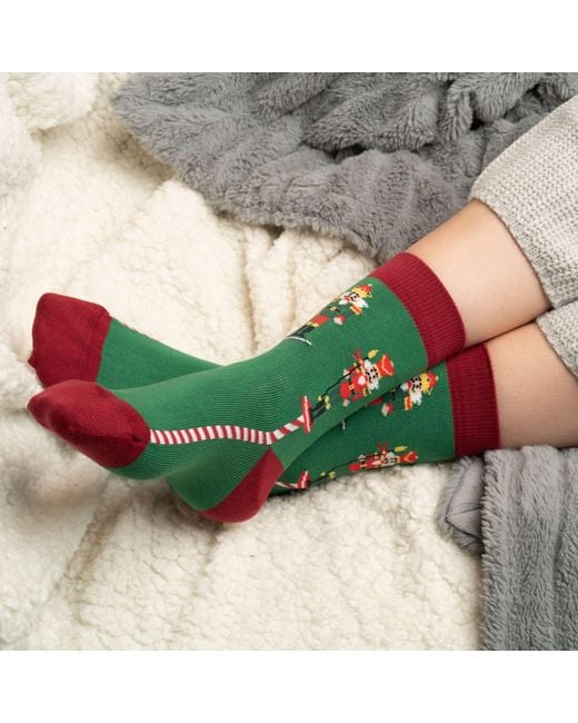 Peper Harow - Made in England Green Nutcracker & Elements Mustard Socks Bundle