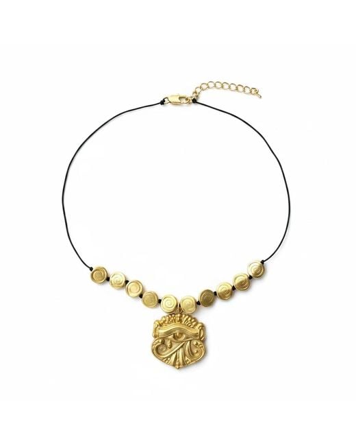 By Virgo Metallic Elysian Eye Necklace