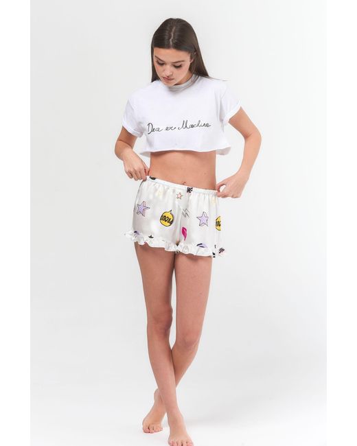 Favette White The Silk Shorts — Fragile Like A Bomb