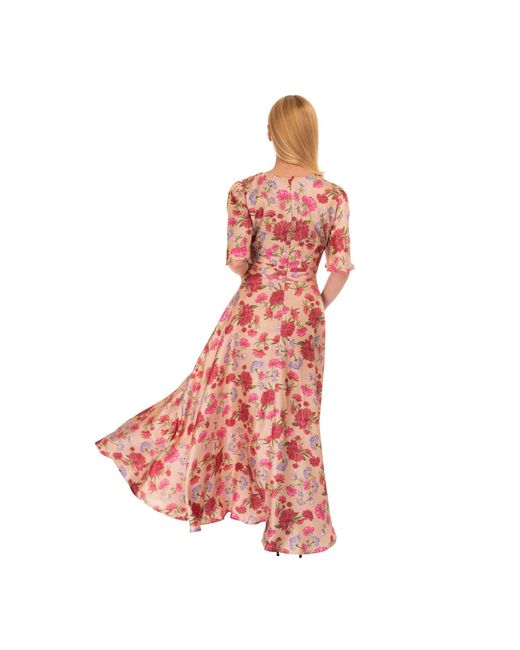 Sofia Tsereteli Red Classic Romance Silk Gown