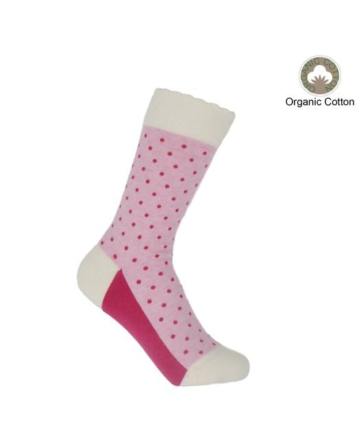 Peper Harow - Made in England Pink Organic Pin Polka Socks Bundle