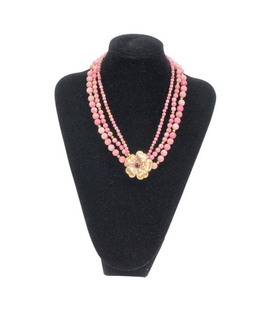 Way to Chic Pink Blush Bloom Rhodonite Necklace