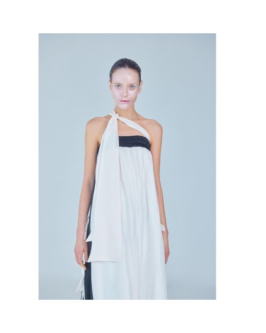 Julia Allert Natural Designer Bustier Dress
