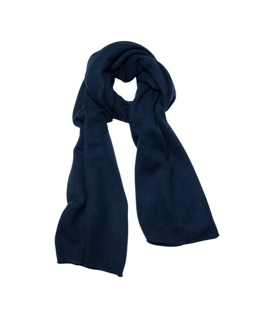 Bel Cashmere Blue Big Knitted Scarf
