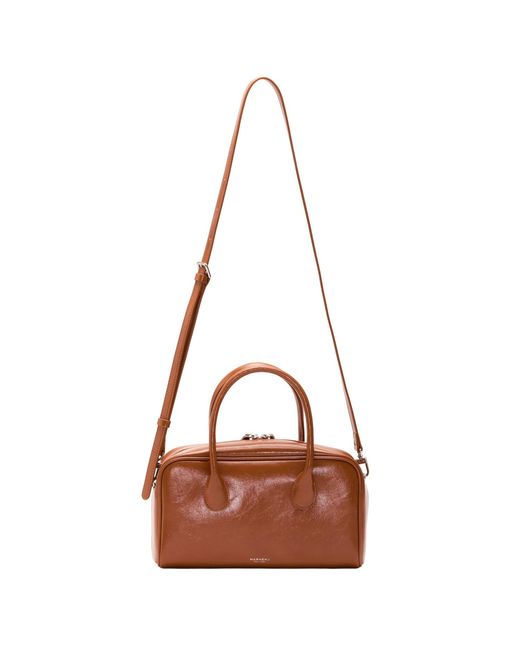 MARHEN.J Brown Lara Small Three-Way Vegan Leather Shoulder Bag