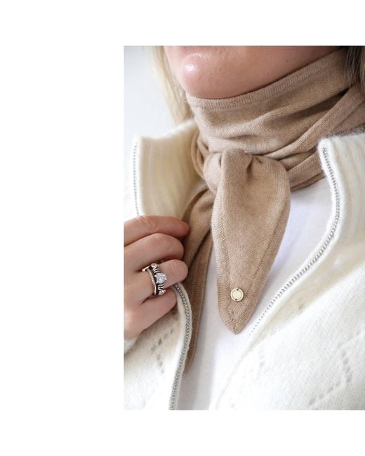 tirillm Purple Ayla Small Neck Scarf