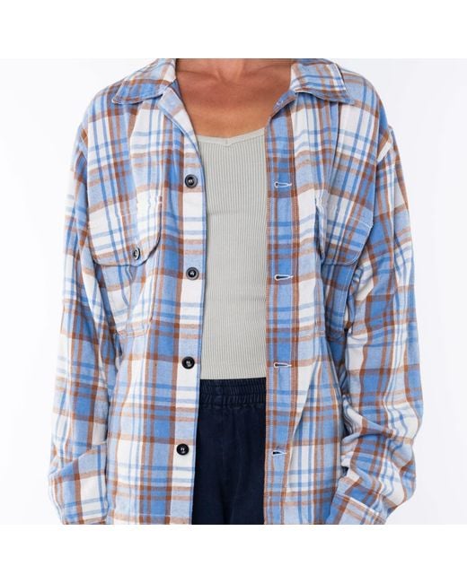 Ariko Blue Tan Bucky Overshirt for men