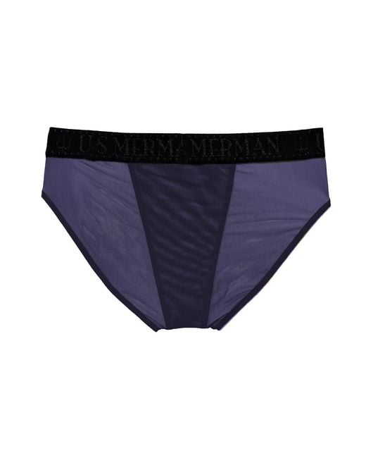 Us Merman Blue Trident Underwear for men