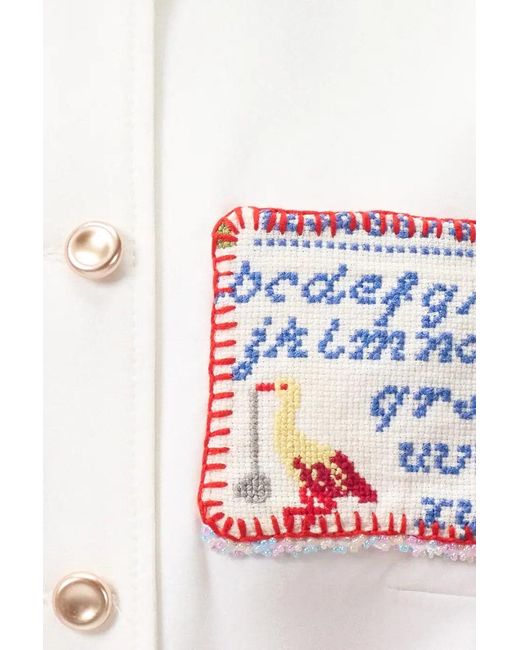 Rondooz White Hand Painted Vest