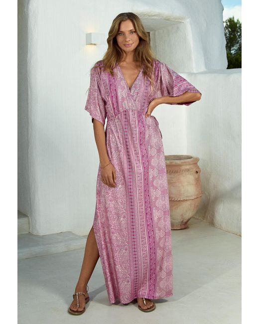 Chic by Lirette Pink Kimono Dress Lotus Guna