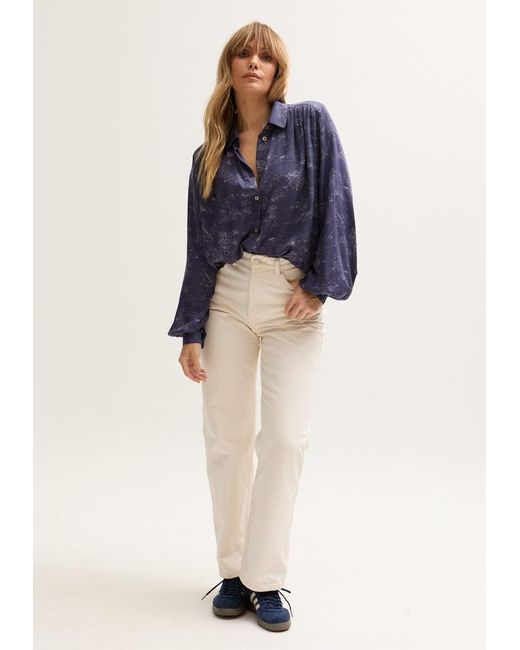 Lily and Lionel Blue Marrianne Peter Pan Collar Josephine Print Shirt