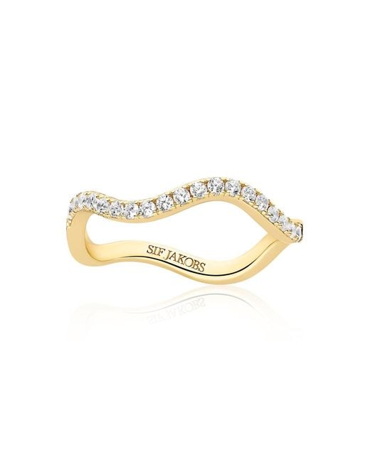 Sif Jakobs Jewellery Metallic Ring Ellera Waves