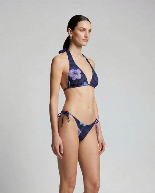 Lords of Harlech Blue Raquel Tropical Fantasy Bikini Top