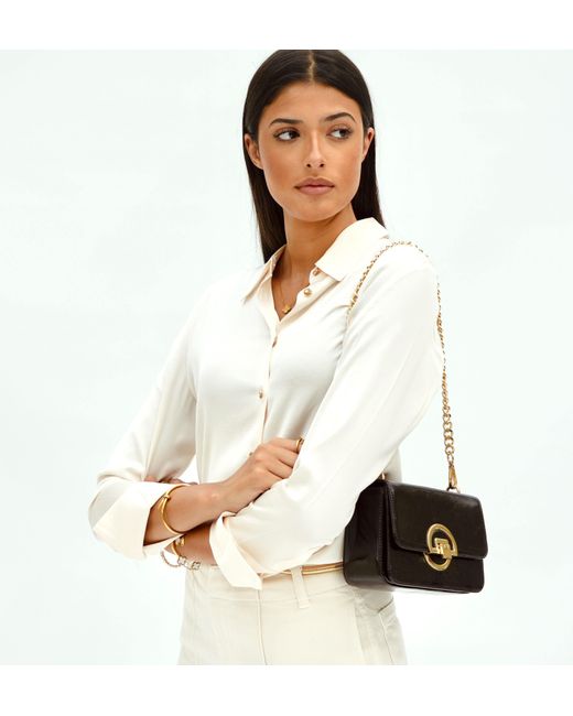 Apatchy London Black The Tilly Chocolate Crinkle Patent Leather Bag