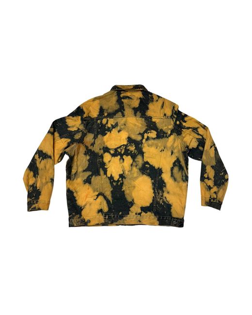 Zasta Studio Yellow Denim Jacket Tie-Dye Extra Large A for men