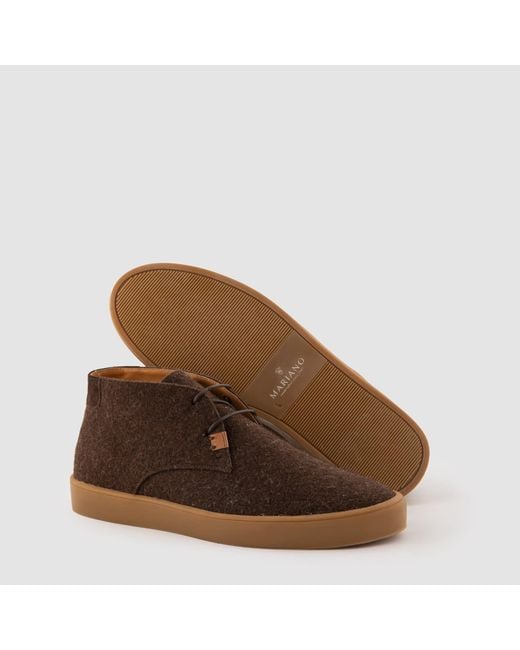 Mariano Shoes Brown Birre Boot for men