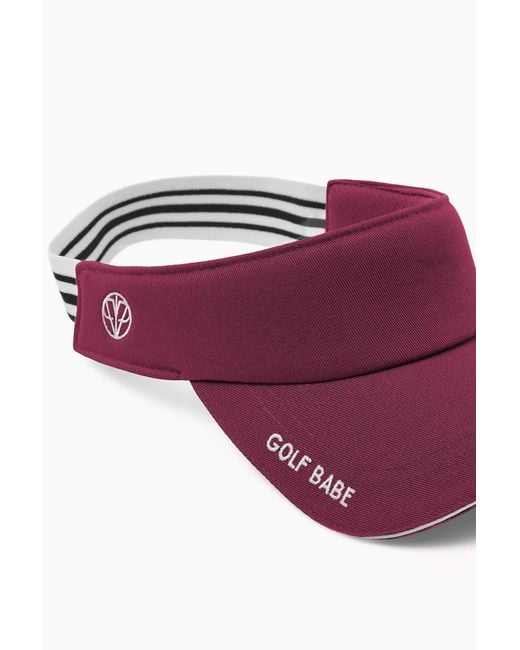 Victoria Paulsen Purple Golf Babe Visor