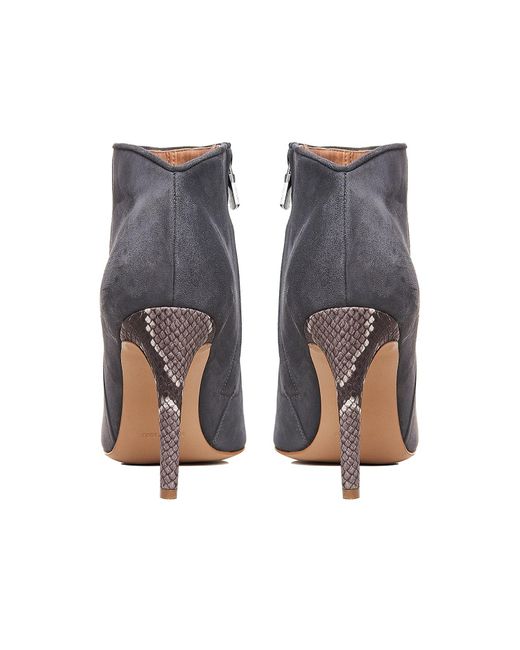 Ginissima Gray Sara Ankle Boots Natural Leather