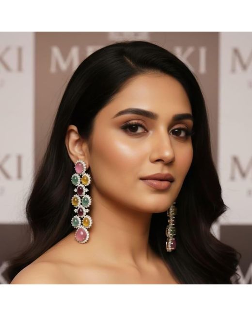 Meraki by Rashmi Bajaj Blue Elise Earrings