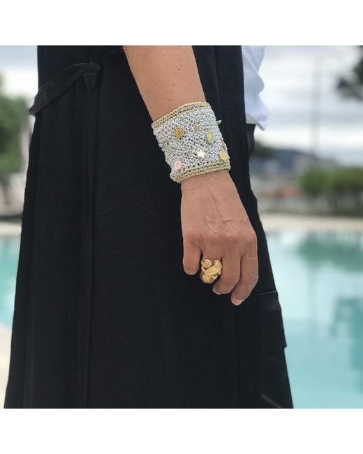 Hilo De Mar Metallic Lola Bracelet With Charms