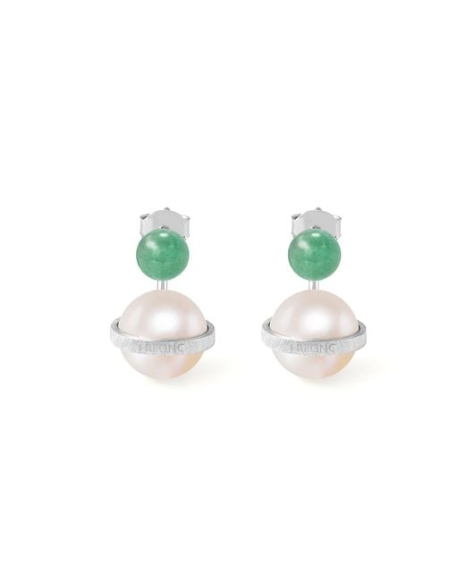 Freqnc Atelier Purple Orphic Cosmic Egg Earrings