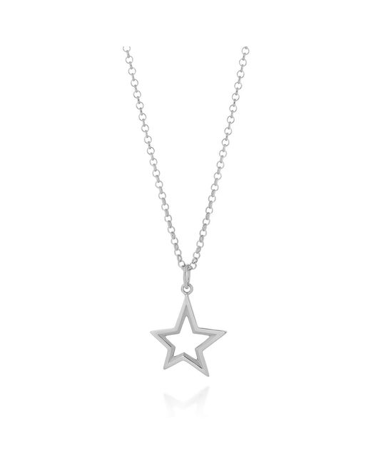 Nellou Jewellery Metallic Northern Star Necklace Sterling