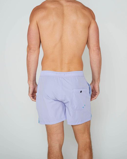 Lords of Harlech Blue Quack Swim Short for men