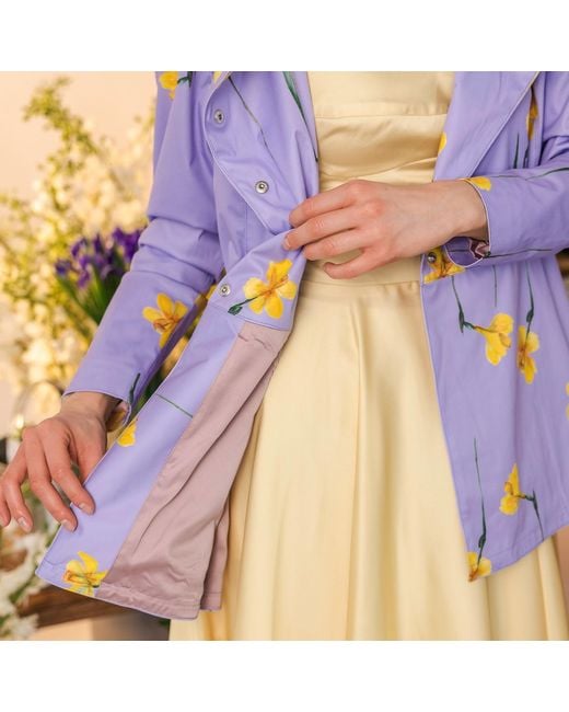 RainSisters Purple Jacket With Detachable Hood: Lilac Joy