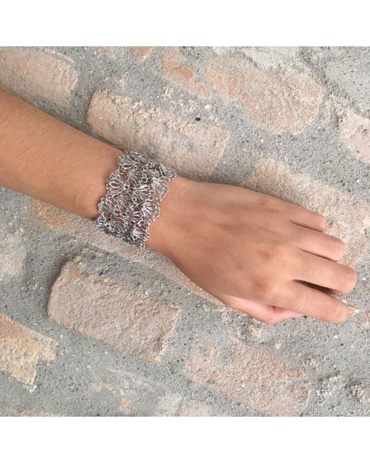 Lavish by Tricia Milaneze Metallic All Shells Handmade Bracelet