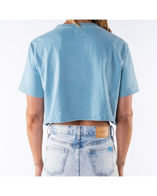 Ariko Blue Ocean Beach Crop Tee