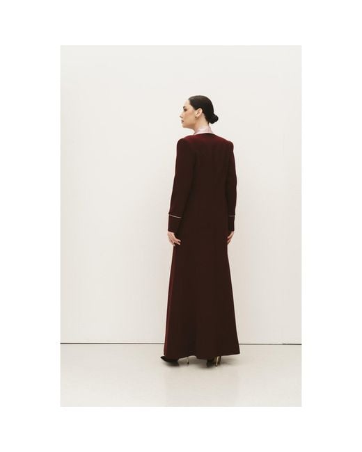 Roqaia Fashion House Red Rosé — Burgundy With Satin