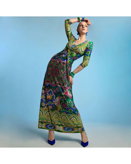 Beatrice von Tresckow Blue Kaleidoscope Lola Maxi Dress