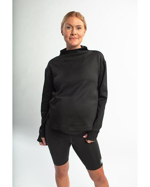 Duofit Maternity Activewear Black Mimi Pullover